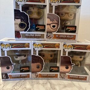 Set of Indiana Jones Funko Pops
